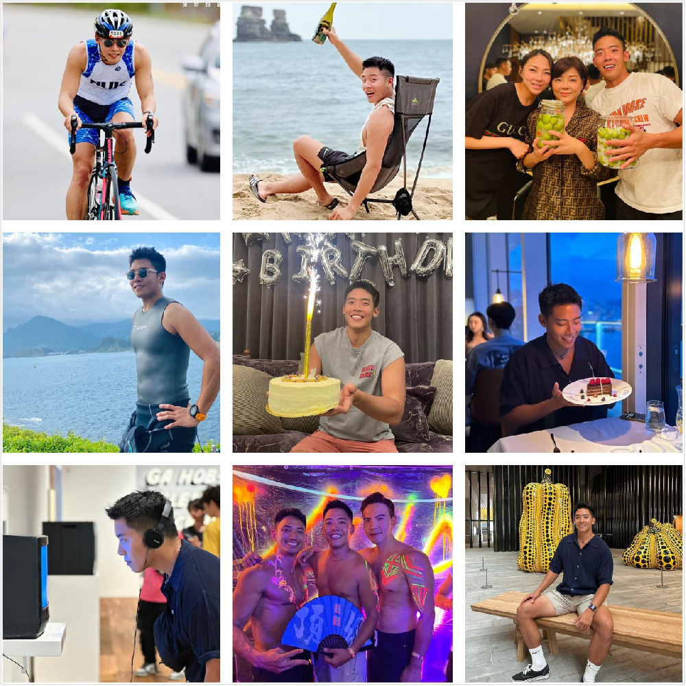 P045 照片1550张 视频32个 台湾 年轻帅哥   腹肌男  生活日常   骑行比赛   沙滩游玩  家庭聚餐   生日会