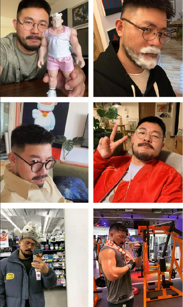 D219 照片664张 视频58个 中国男 日常 健身 生活 画家 旅游