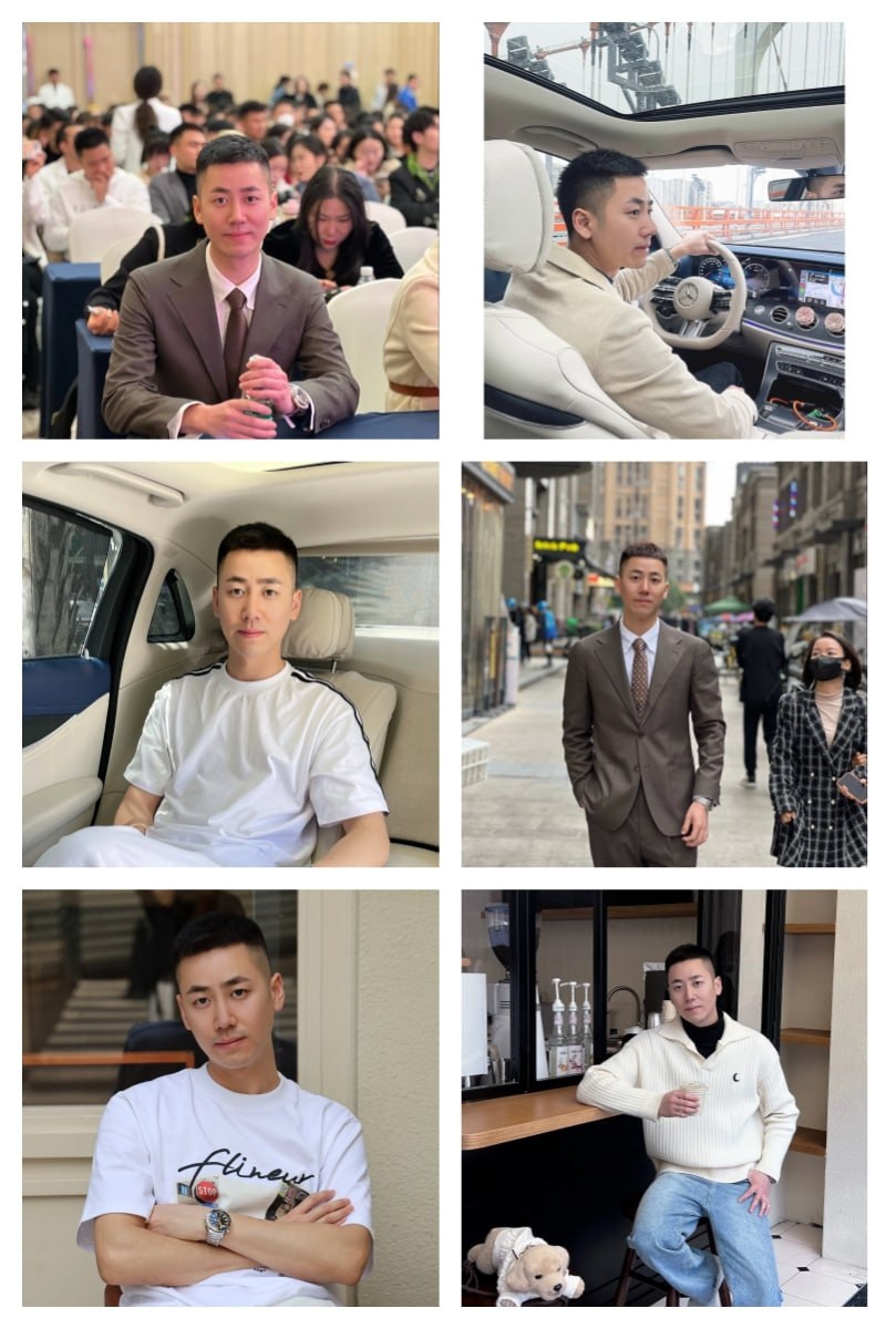 P14 图片545张 视频4个 有账号 成熟男士 工作日常 豪车座驾 他拍照多 全身照多 国内  