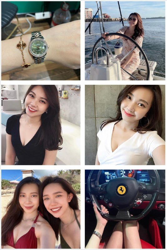MN106 图片116张 视频6个 马来西亚 年轻女富婆 生活日常 豪车 旅游 购物 带博主ig  